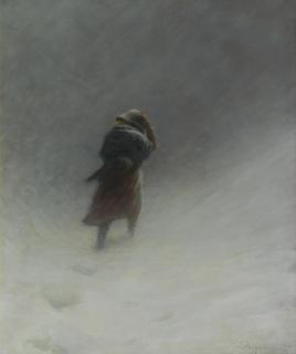 Joseph Farquharson RA - The Blizzard