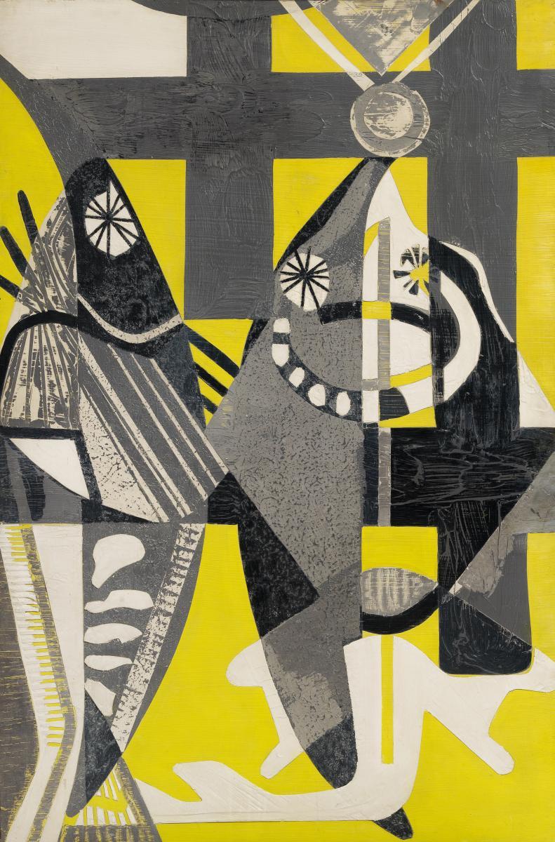 Joseph Fassbender - Komposition für ein Wandbild