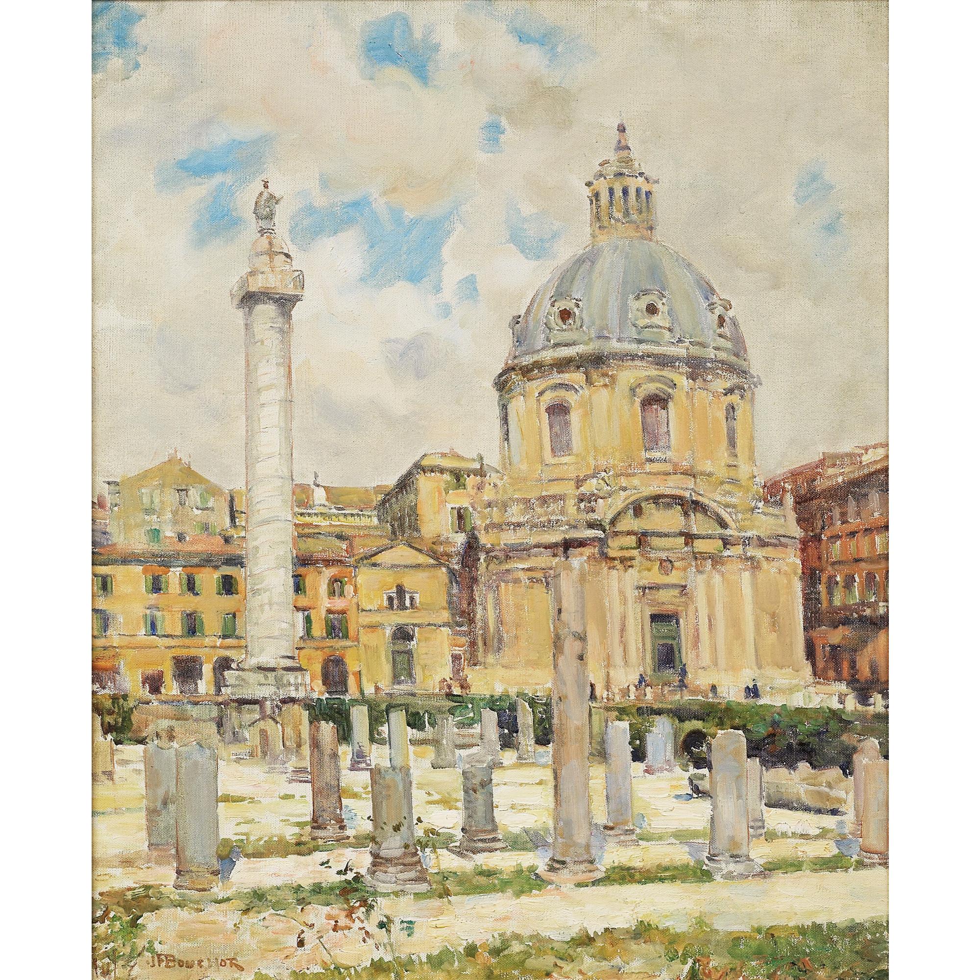 Joseph-Felix Bouchor - Le Forum De Trajan À Rome