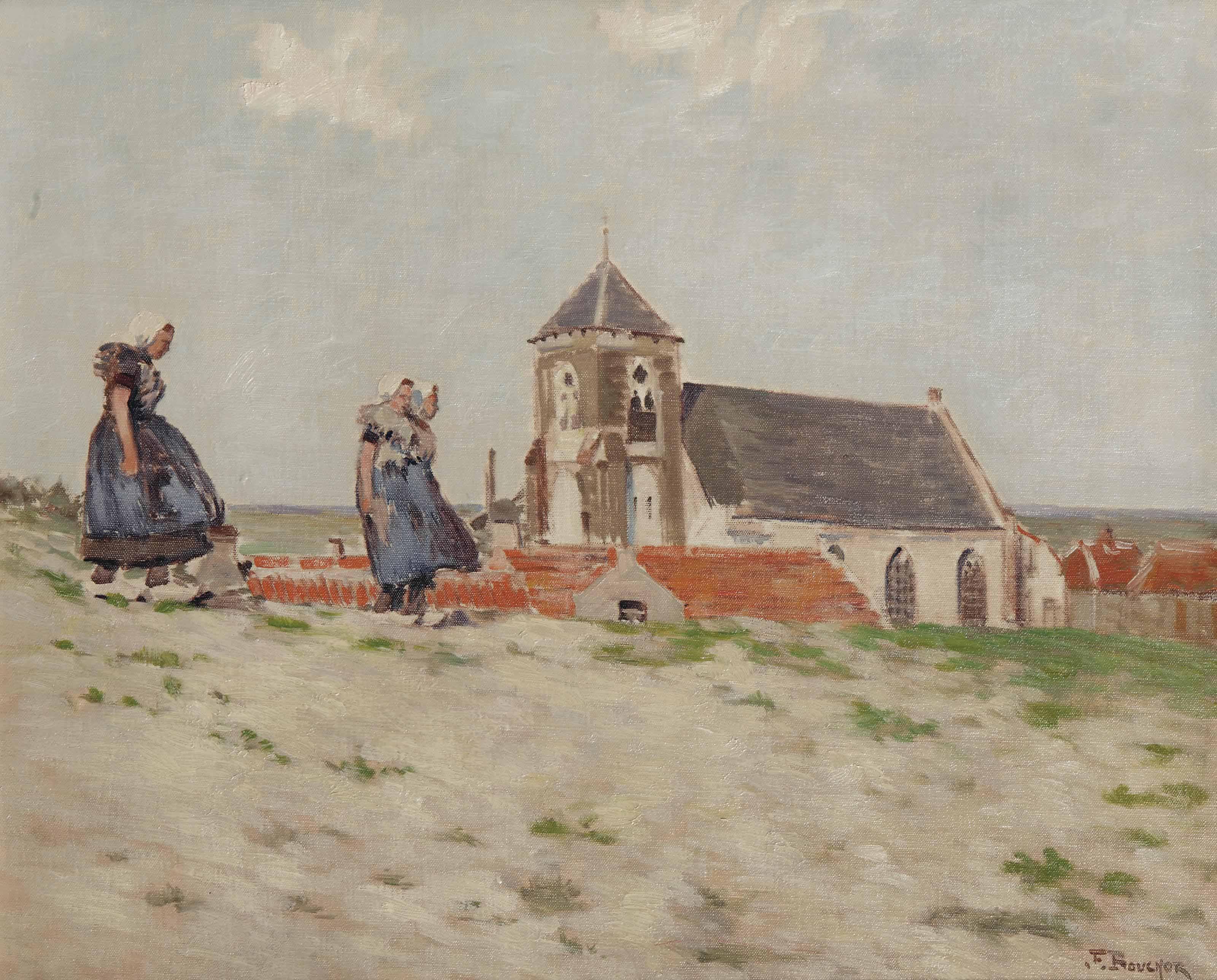 Joseph-Félix Bouchor - Village Dans Les Dunes - Zoutelande, Hollande