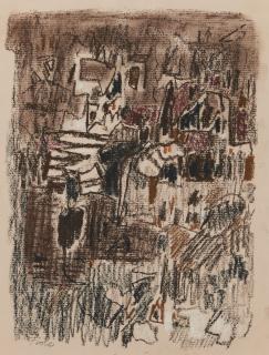 Joseph Fiore - Abstract sight size 10 5/8 x 8 1/8 in