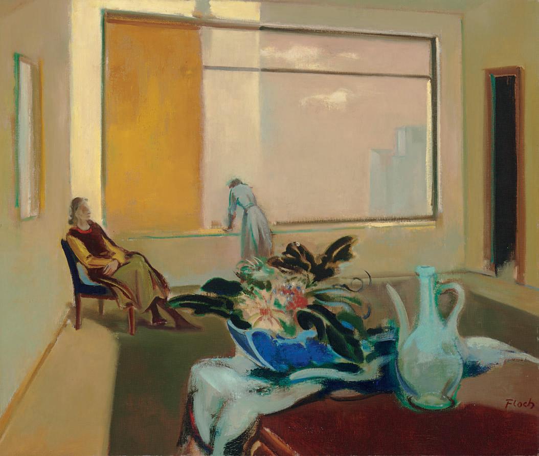 Joseph Floch - Girl Looking out of Window