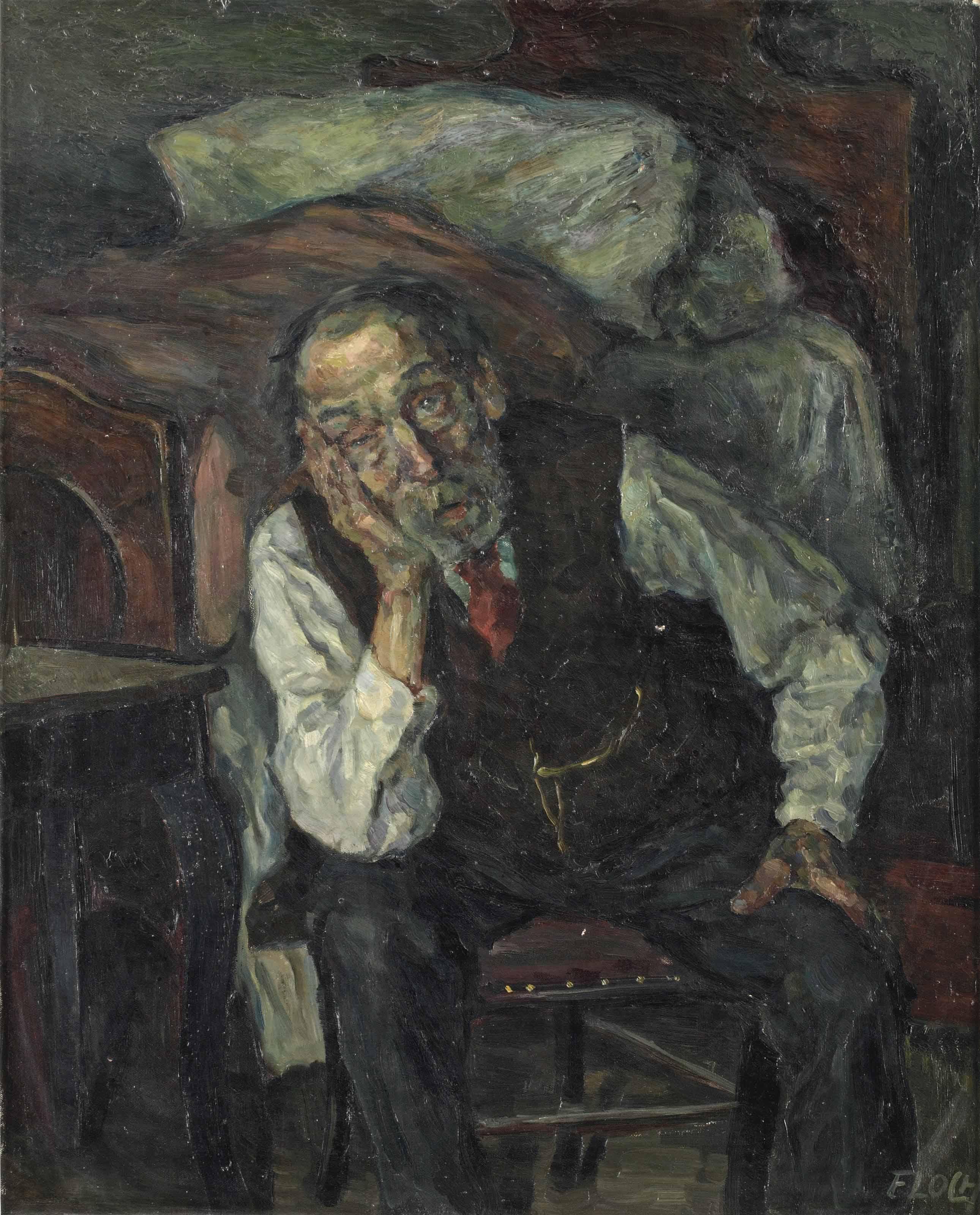 Joseph Floch - Portrait Of An Older Men