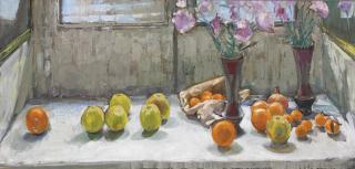 Joseph Francis Plaskett - Still Life With Apples And Oranges