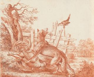 Joseph Georg Winter - Der Fuchs holt die Hühner