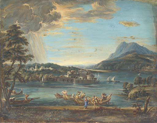 Joseph Goupy - The Calling of Saint Peter, after Pietro da Cortona