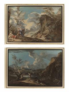 Joseph Goupy - The Dream of Jacob; and Tobias and the Angel, both after Salvator Rosa