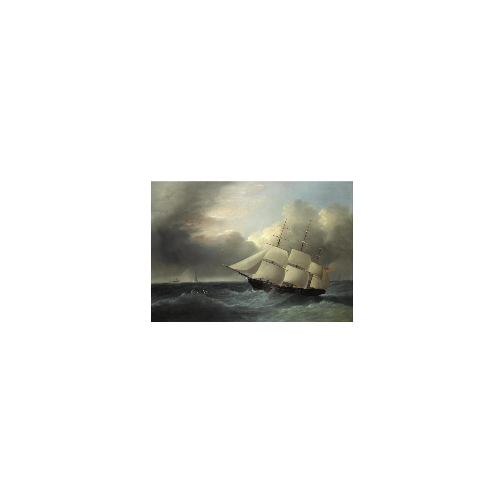 Joseph Heard - A West Indiaman Off The Eddystone Lighthouse