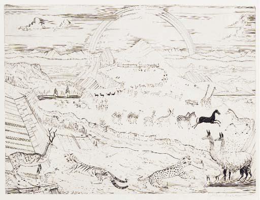 Joseph Hecht - L\'Arche de Noé, Joseph Hecht, Paris, 1926 (Tonneau-Ryckelynck/Plumart 133-139)