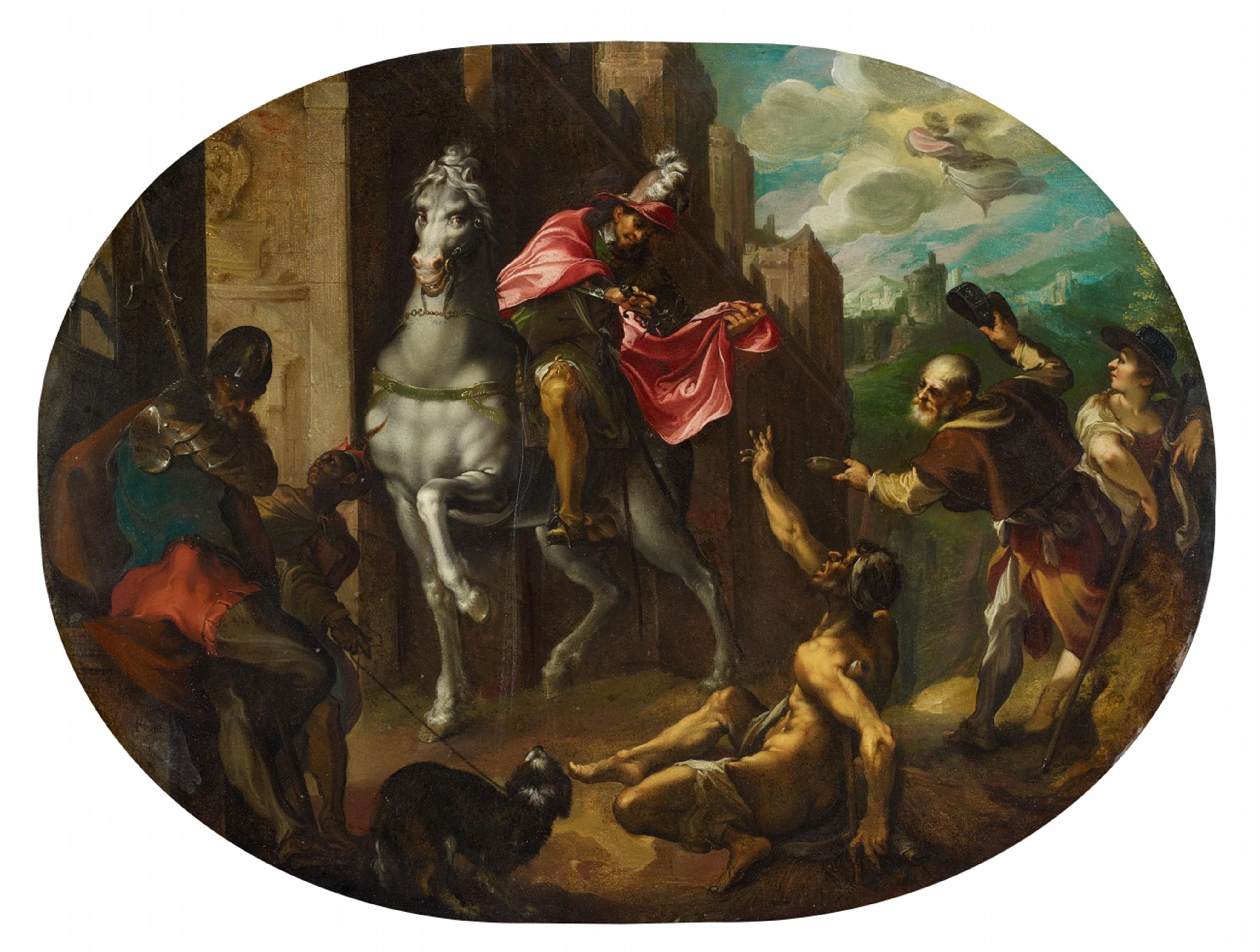 Joseph Heintz d. Ä. - Der Heilige Martin teilt seinen Mantel