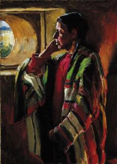 Joseph Henry Sharp - At a Pueblo Window