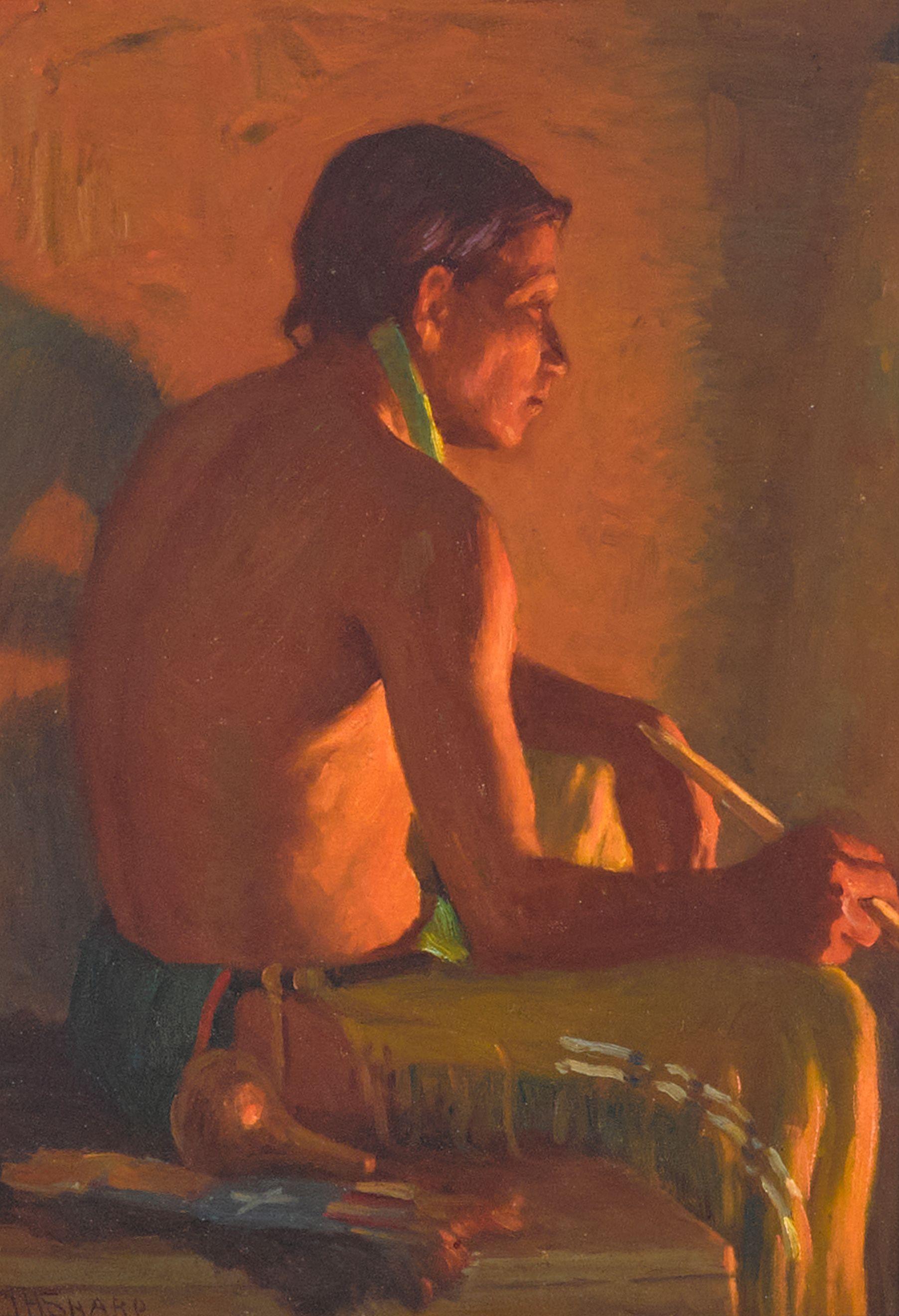 Joseph Henry Sharp - Bawling Deer (Frank Martinez, Păh Wēlah)