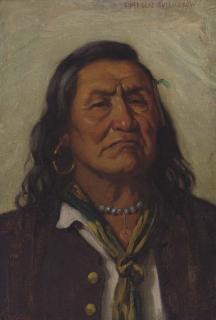 Joseph Henry Sharp - Chief Deaf Bull, Crow