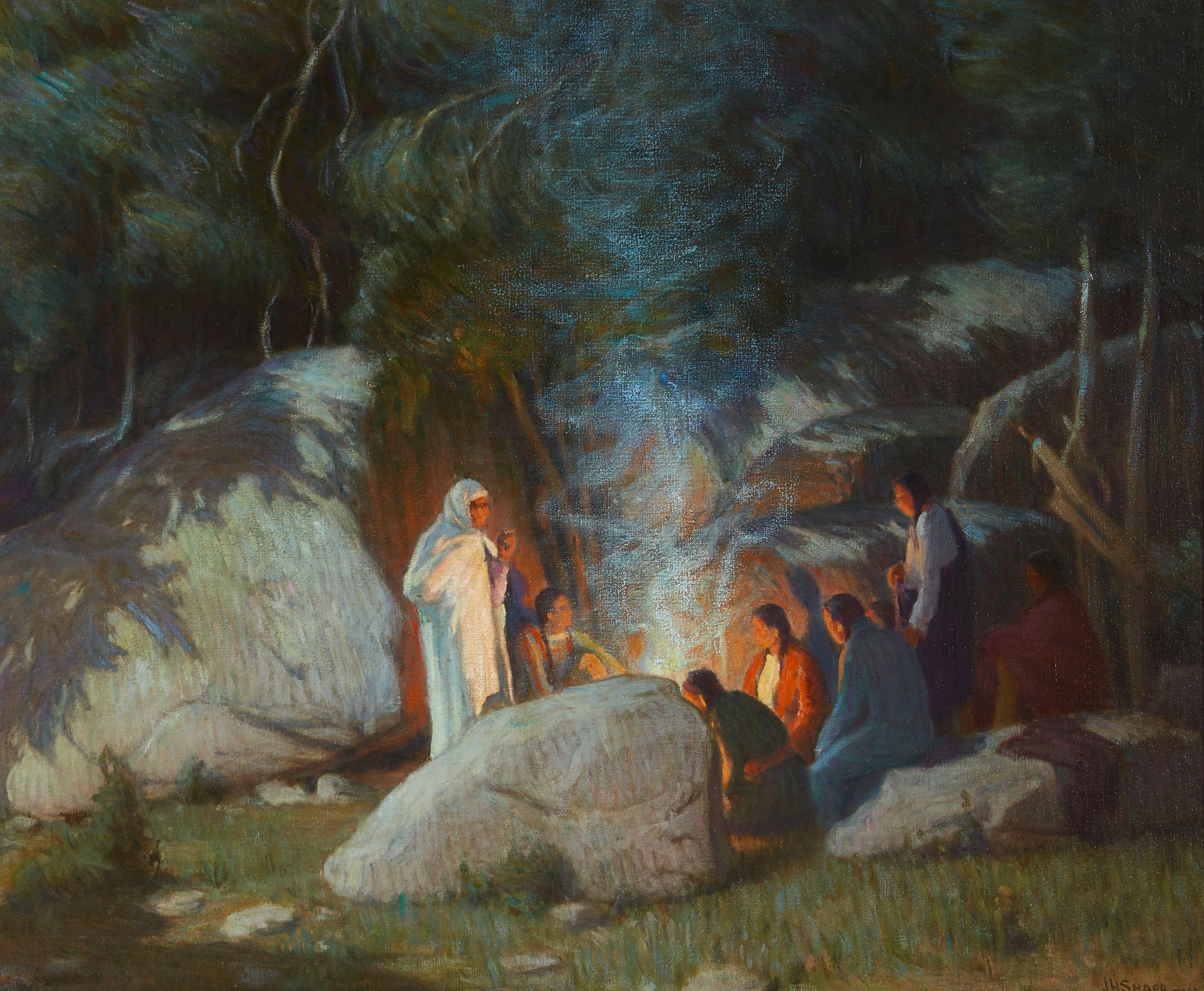Joseph Henry Sharp - Evening Council