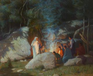 Joseph Henry Sharp - Evening Council