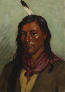 Joseph Henry Sharp - George Eats Alone—Blackfoot