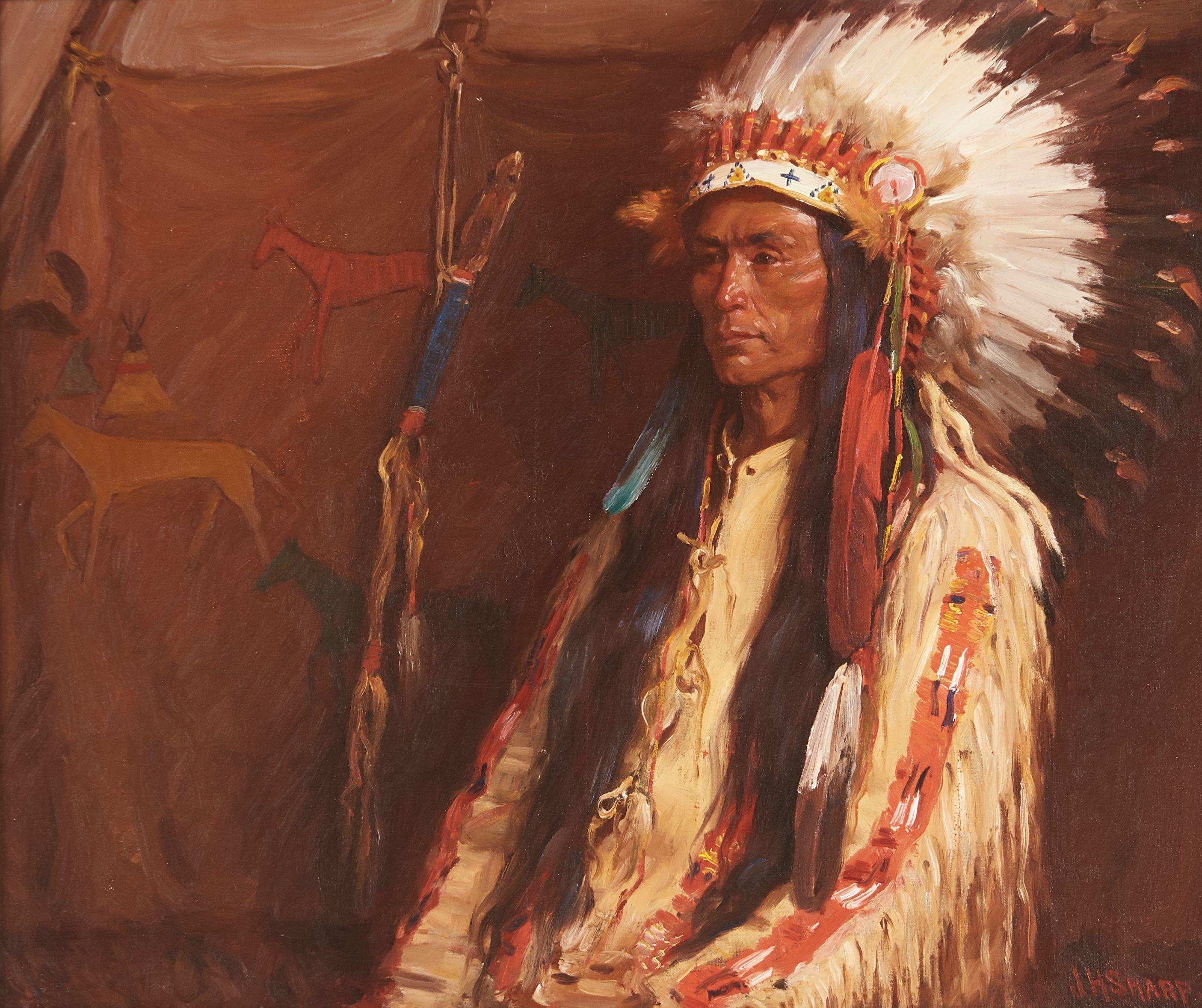 Joseph Henry Sharp - Indian Chief