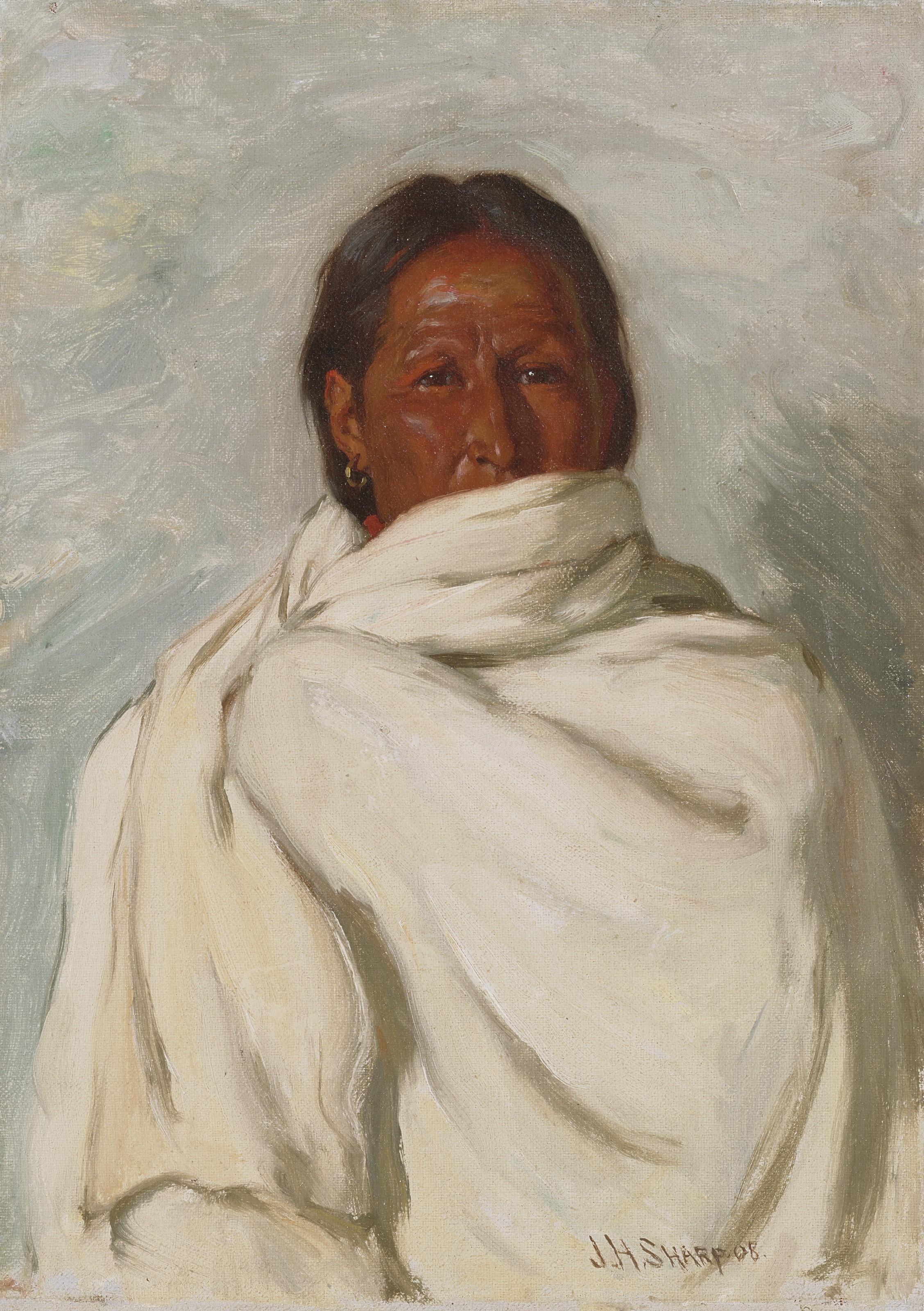 Joseph Henry Sharp - Lorenzo Martinez (Ex-Governor Of Taos)