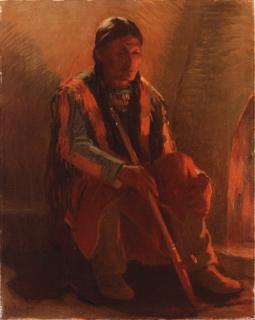 Joseph Henry Sharp - Portrait of an Indian