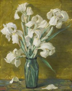 Joseph Henry Sharp - White Irises 