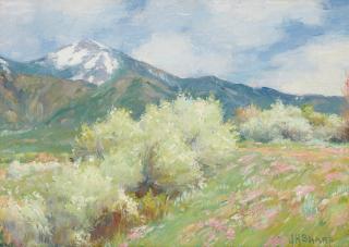 Joseph Henry Sharp - Wild Plum Blossoms, Taos Mountains, New Mexico