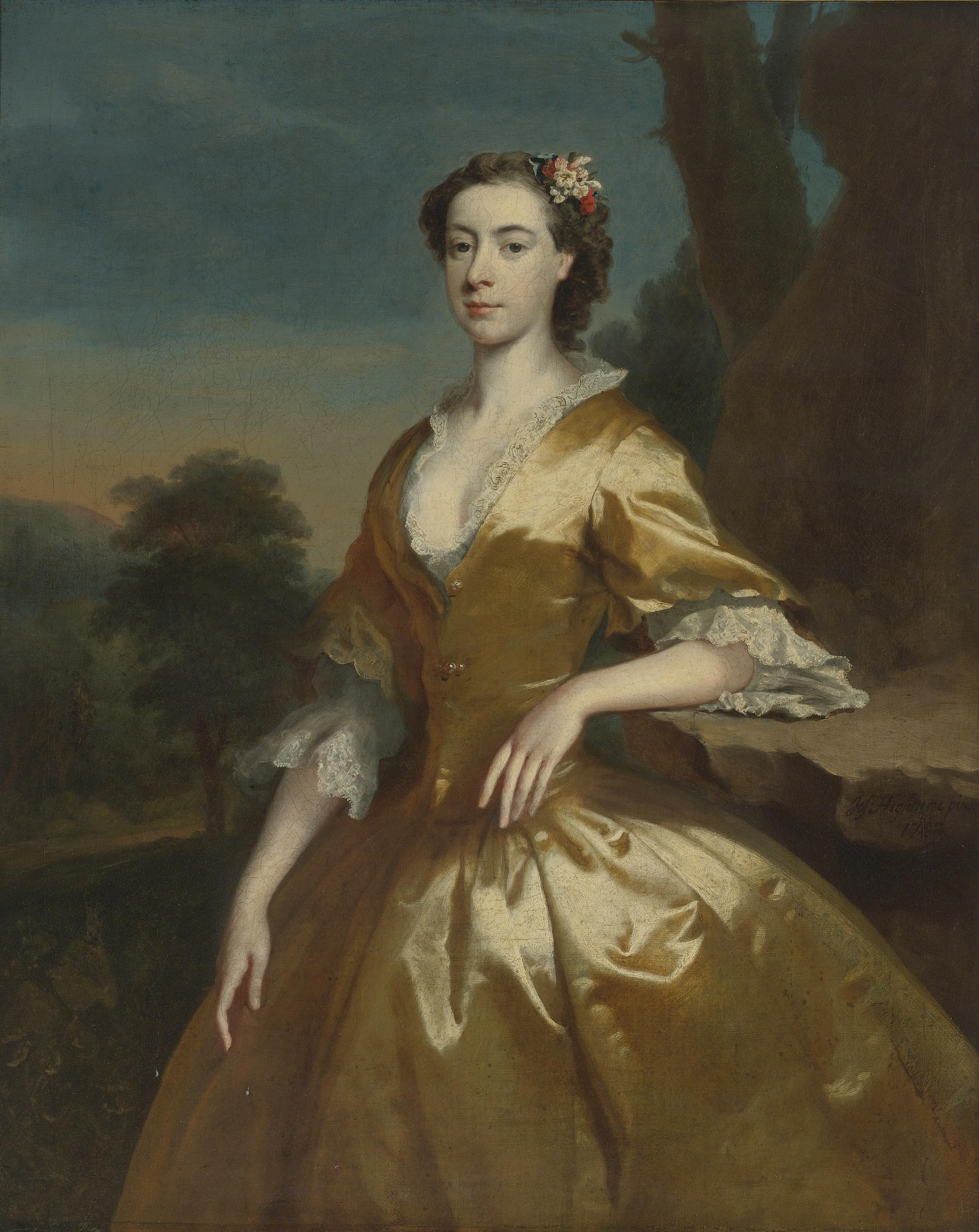 Joseph Highmore - Portrait Of Mrs. Joshua Iremonger