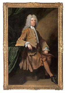 Joseph Highmore - Portrait of Sir Thomas Heath, full-length, seated at a table