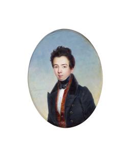 Joseph Hippolyte Lequeutre - Portrait Of A Gentleman