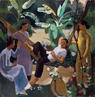 Joseph Inguimberty - Femme au hamac (Woman in a hammock)