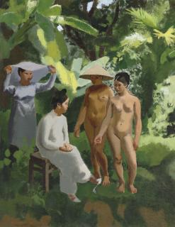 Joseph Inguimberty - Femmes Vietnamiennes (Vietnamese women)