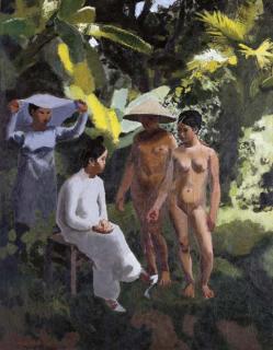 Joseph Inguimberty - Femmes Vietnamiennes (Vietnamese women)