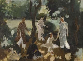 Joseph Inguimberty - Réunion de Femmes (Gathering of the Ladies)