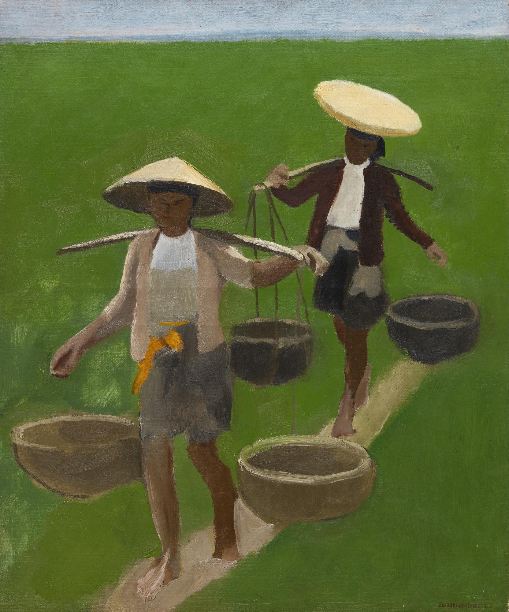 Joseph Inguimberty - Workers In The Rice Field