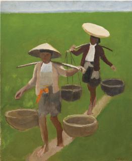 Joseph Inguimberty - Workers in the rice field