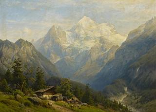Joseph Jansen - Blick auf das Mont-Blanc-Massiv.