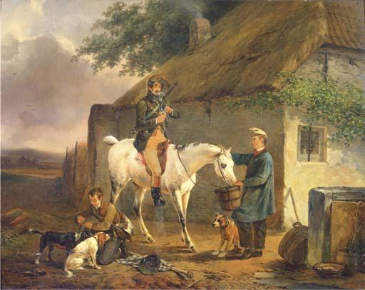Joseph Jodocus Moerenhout - A pause from the hunt