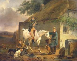Joseph Jodocus Moerenhout - A pause from the hunt