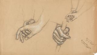 Joseph Karl Stieler - 6 Bll.: Hand- und Fußstudien.