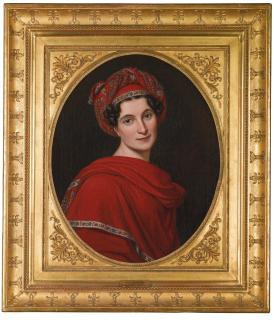 Joseph Karl Stieler - Portrait Of Therese Alexandra Freifrau Von Tettenborn (1788-1876)