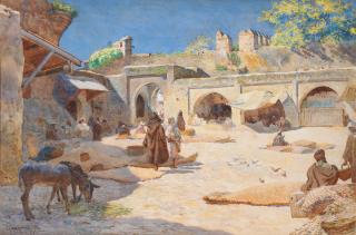 Joseph Kirkpatrick - The grain market, Tangiers