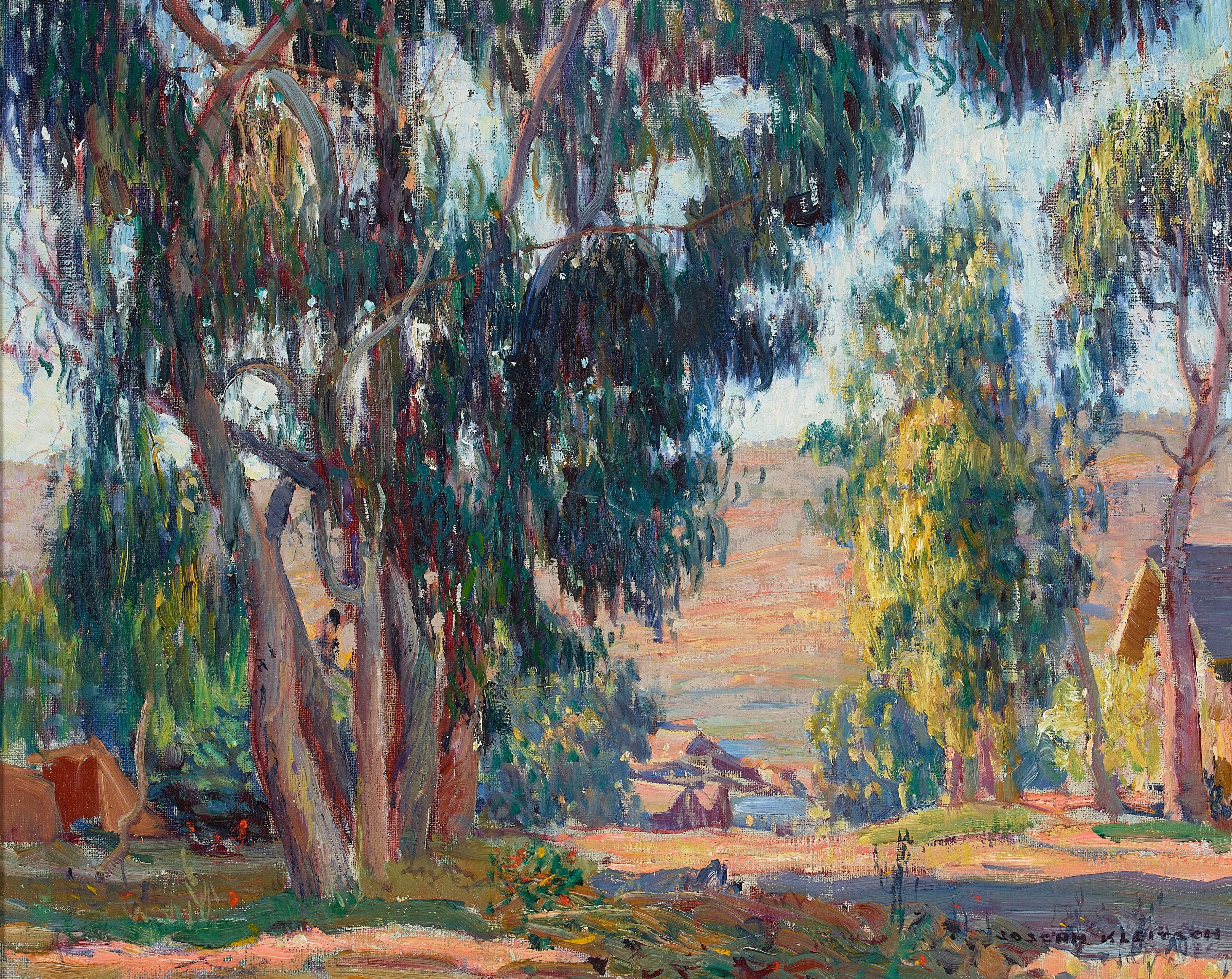 Joseph Kleitsch - First Street (now Glenneyre) at Legion Street 16 x 20 in. framed 24 1/2 x 28 1/2 in.