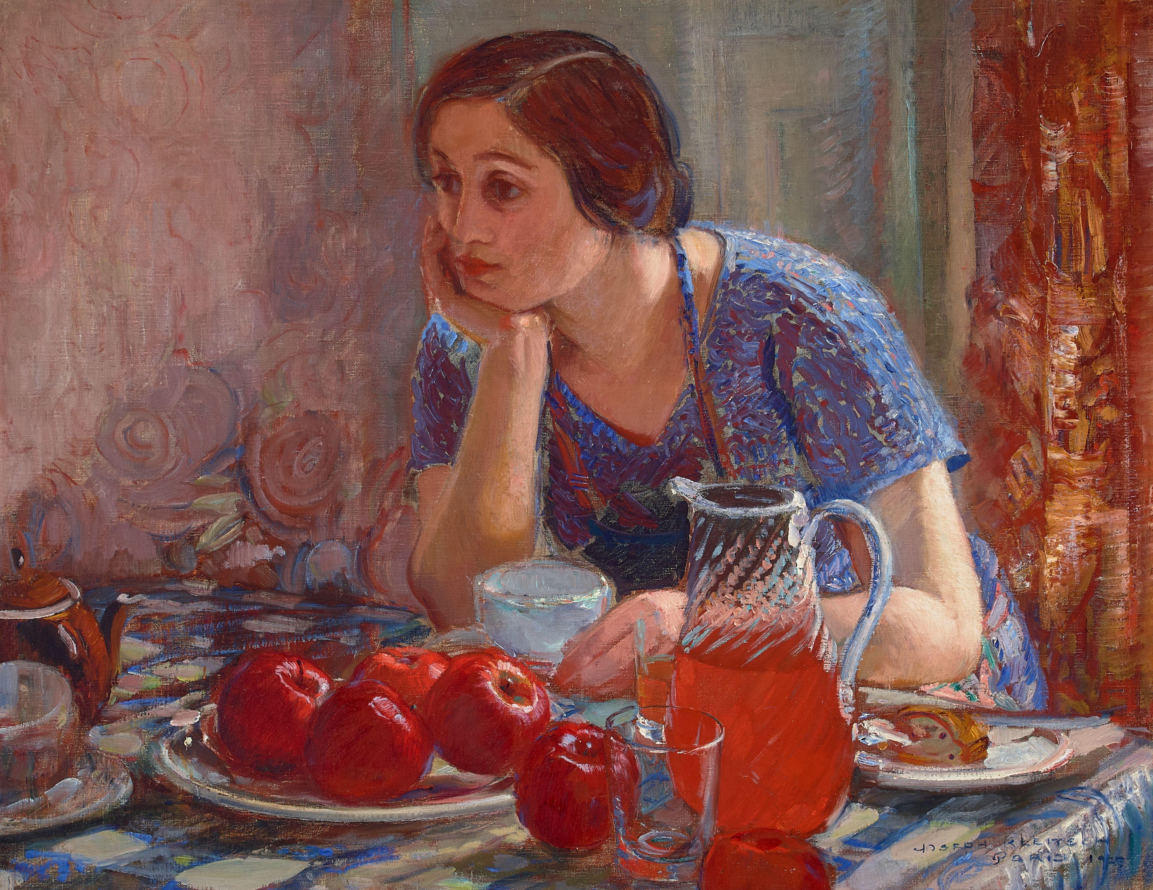 Joseph Kleitsch - Madonna of the Apples 28 x 36 in. framed 40 x 48 in.