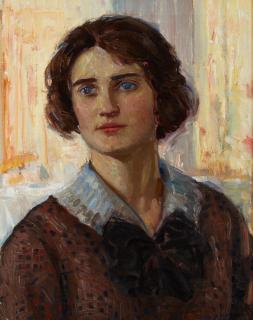 Joseph Kleitsch - Portrait of M\'lle \'E\'