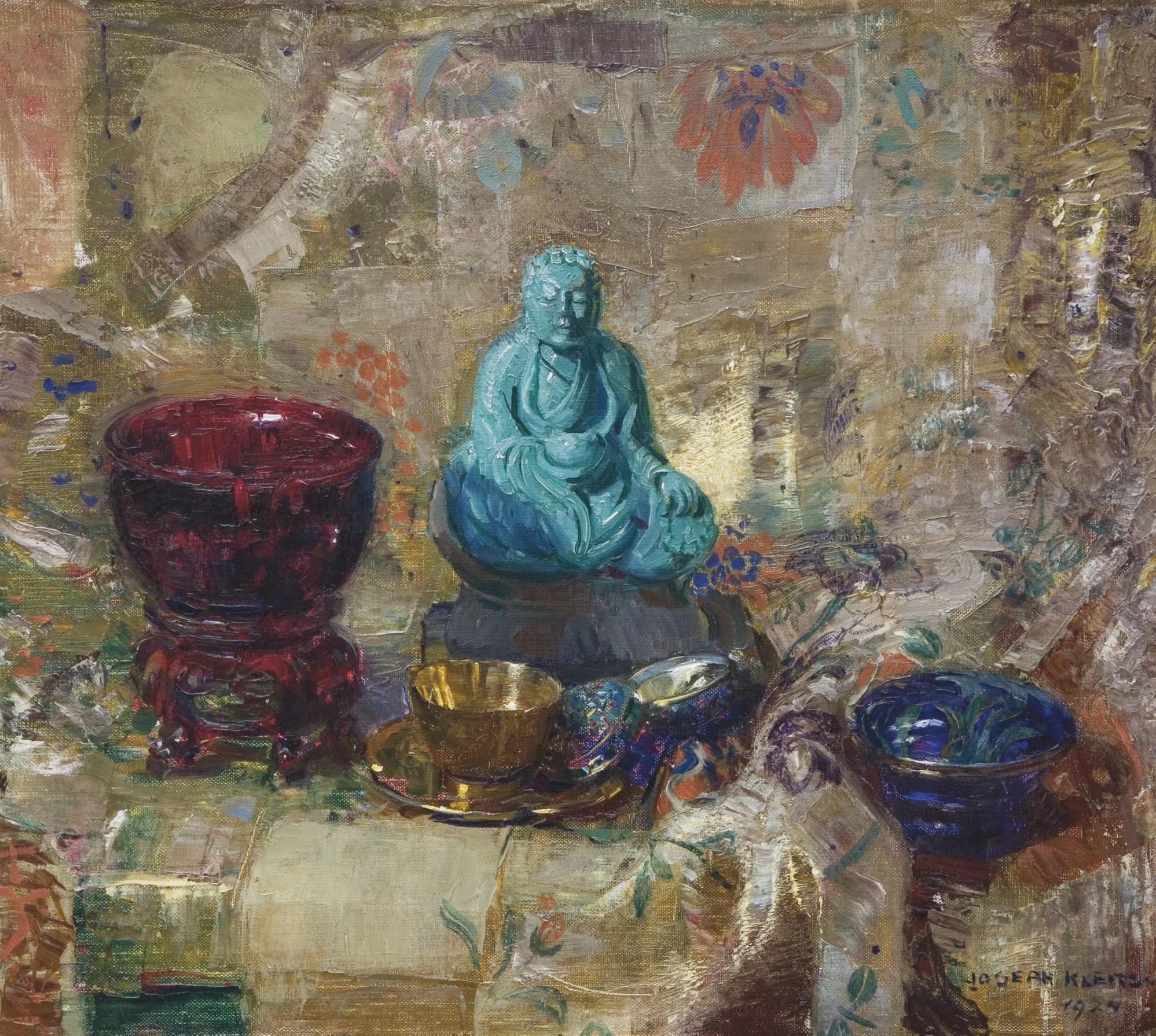 Joseph Kleitsch - The Turquoise Buddha