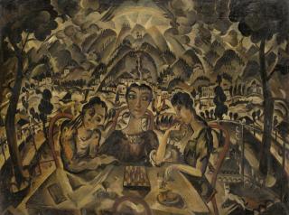 Joseph Kölschbach - Schachspieler (recto); Studie über zwei Frauen (verso)