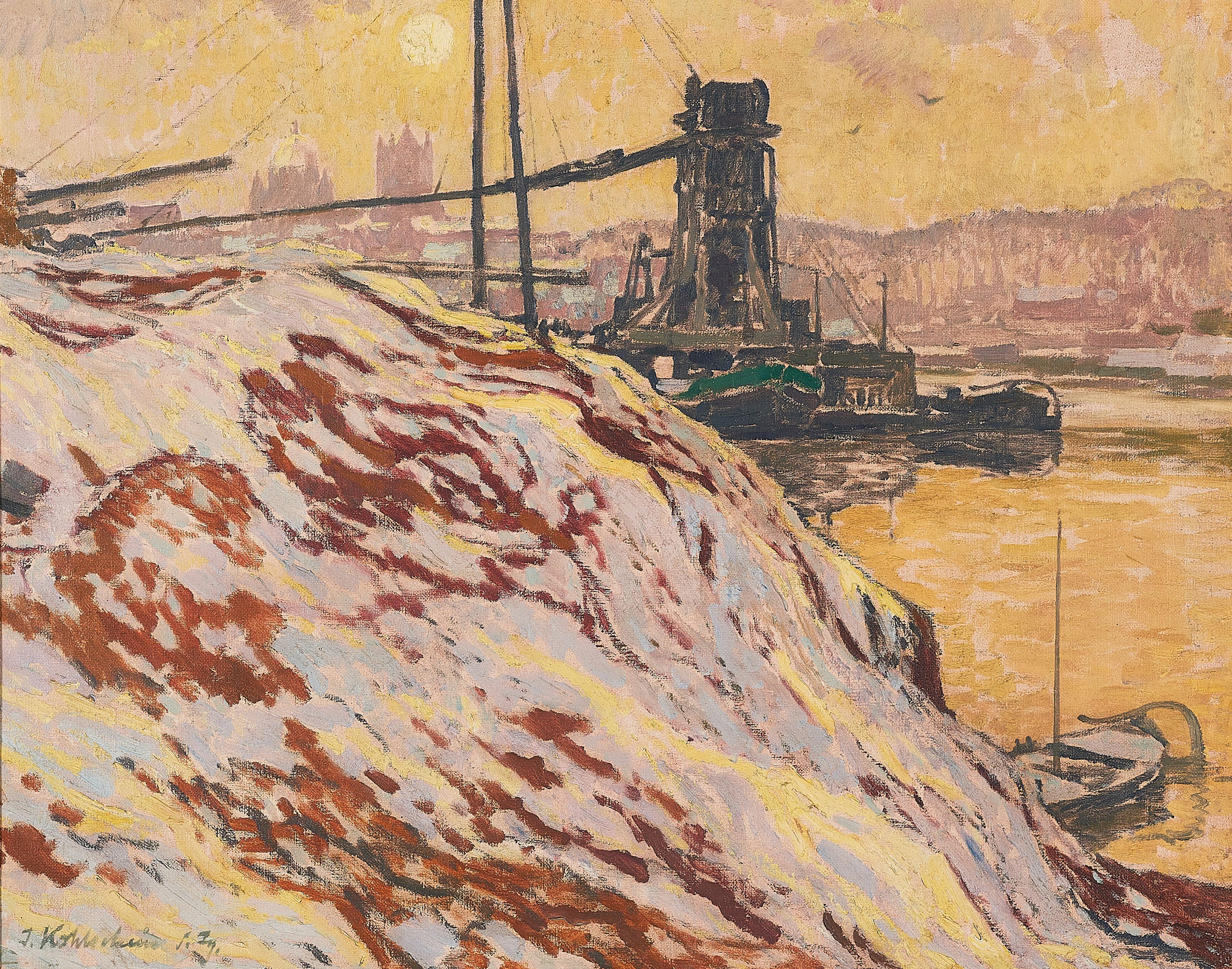 Joseph Kohlschein D.J. - Ansicht auf den Neusser Hafen.