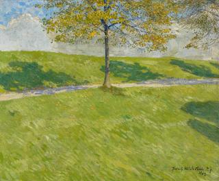 Joseph Kohlschein d.J. - Herbstbaum am Wegesrand.