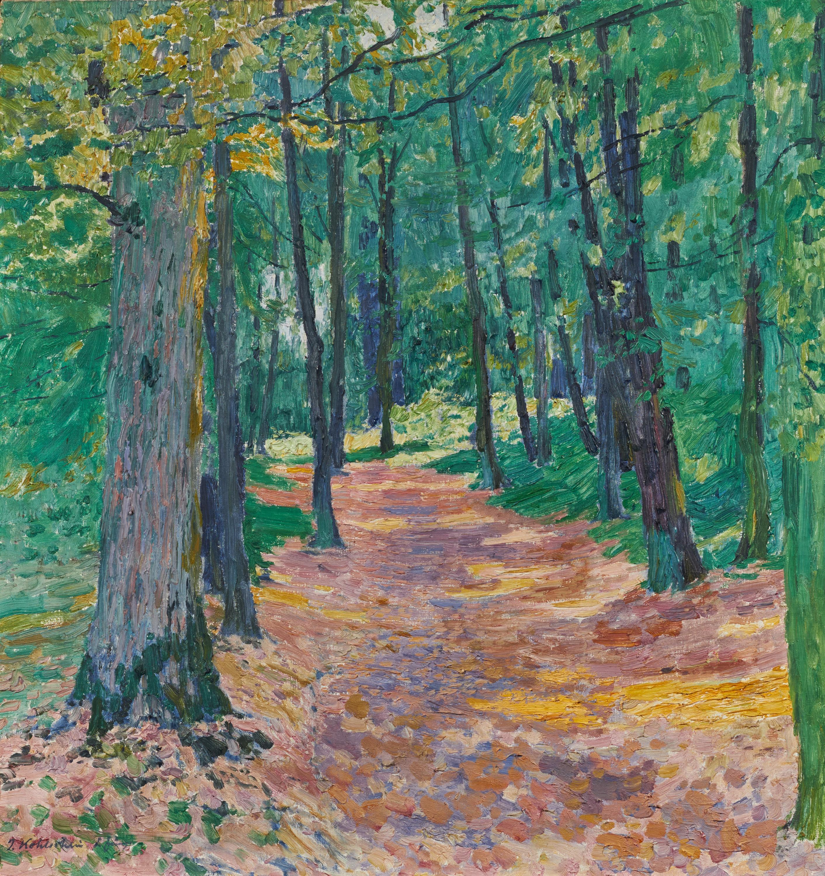 Joseph Kohlschein d. J. - Sonniger Waldweg.