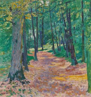Joseph Kohlschein d. J. - Sonniger Waldweg.