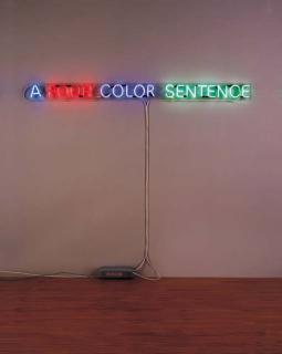 Joseph Kosuth - A Four Color Sentence